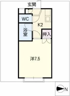 アムラックスⅠ【1階】の間取り