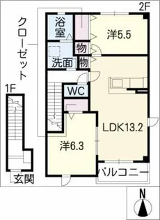 インテグラル【2階】の間取り