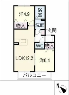 エクセレントティアラ【2階】の間取り
