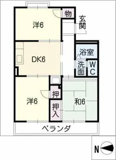 ヴァンベール二村台【3階】の間取り