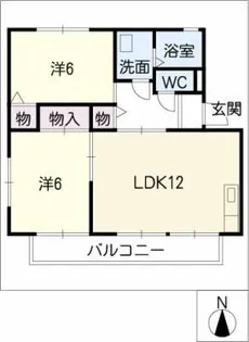 グレース ヨコイC棟【2階】の間取り