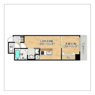 ソールオリエンス博多【11階】の間取り