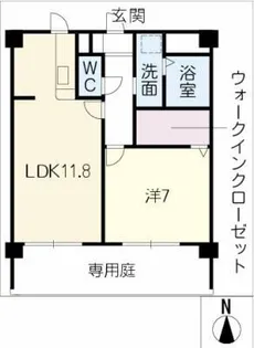 ジョイ桜本町【1階】の間取り