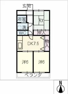 AvenueⅡ【2階】の間取り