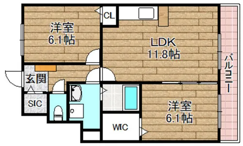 ジャルディーノ ア カーサ【1階】の間取り