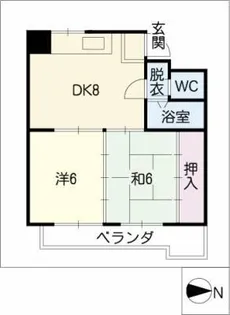 エスポアール柏寿【8階】の間取り