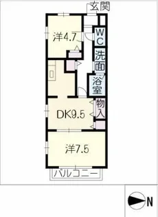 第2ホワイトマンション【2階】の間取り