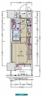 プレサンス名古屋ルクソリア【10階】の間取り