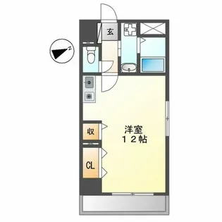 1Rの間取り画像