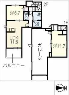 ideal asano【2階】の間取り