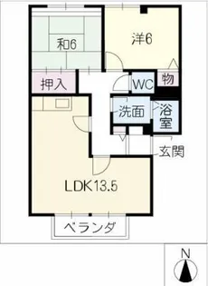 アドリーム一社【1階】の間取り