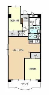 政喜ハイツ【3階】の間取り