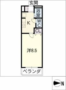 レ・ファミーユ【2階】の間取り