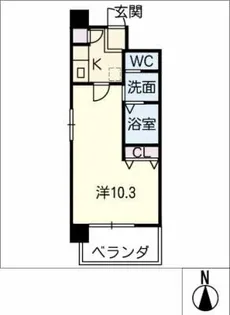 セントフィオーレ松原【5階】の間取り