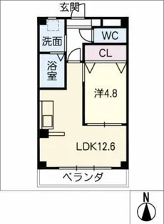 アヴニール【1階】の間取り