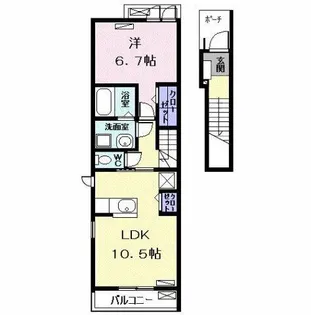 ベルソレイユ【2階】の間取り