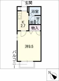 サン・マツモト A棟【2階】の間取り