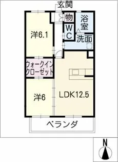 ボヌール【2階】の間取り