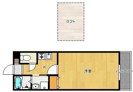 ひよこハイツ【106号室】の間取り