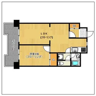 ダイアパレス大名【5階】の間取り