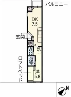 モジュールH【2階】の間取り