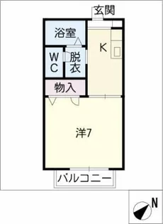 ディアス大林【2階】の間取り