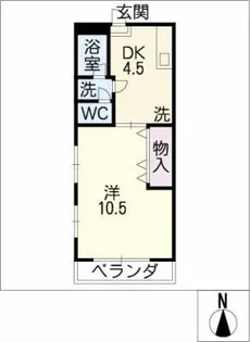 吉田ハイツ【1階】の間取り