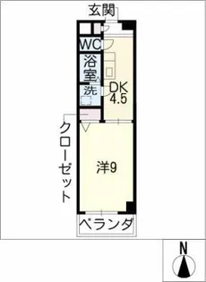 アヴニール新山【1階】の間取り