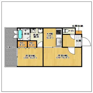 エンクレスト日赤通り【5階】の間取り