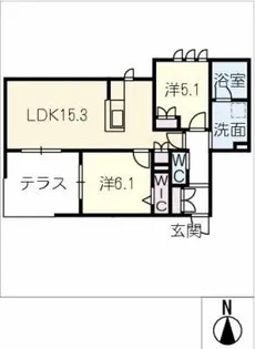 bamboo deux【1階】の間取り