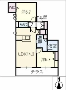 bambou deux【1階】の間取り