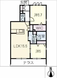 bambou deux【1階】の間取り