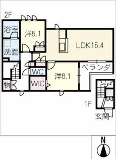 bambou deux【2階】の間取り