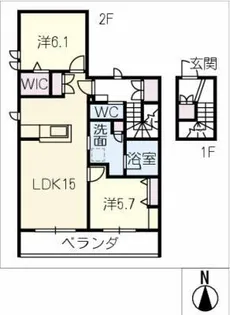 bamboo deux【2階】の間取り