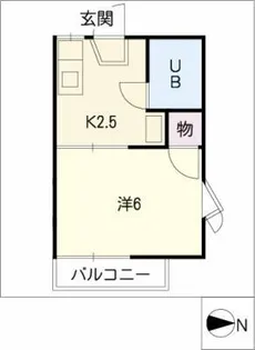 ジュネス幸川【2階】の間取り