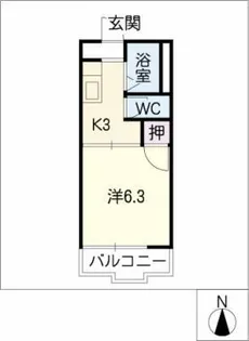 セピアハウス【1階】の間取り