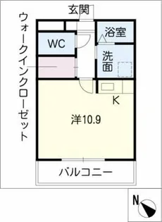 パルティール【2階】の間取り