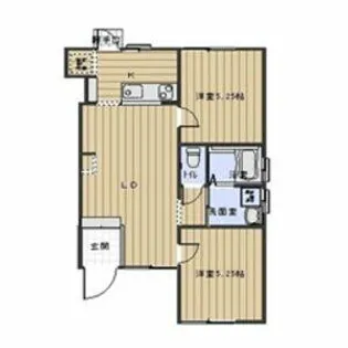 アイリス西島【A号室】の間取り