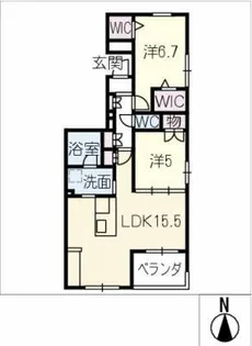 メゾン弥生【3階】の間取り