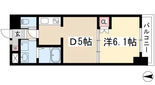 コアレジデンス【1203号室】の間取り