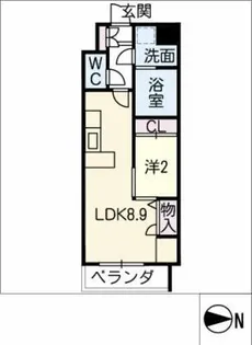 アルファパル新瑞南【1階】の間取り
