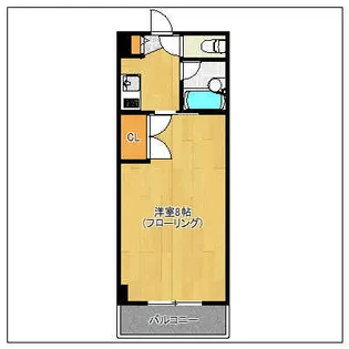 OAK VILLA HAKATA EASTII【406号室】の間取り