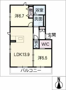 Bloom Stage K【1階】の間取り