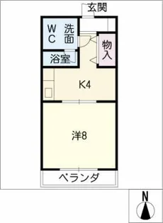 宮の森ハイツ【2階】の間取り