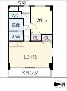 第3エステート丸万【1階】の間取り