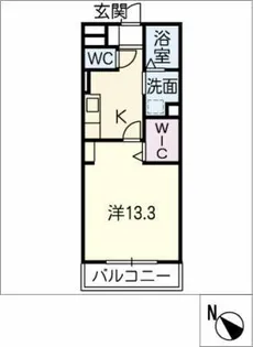 パストラーレ富士松【2階】の間取り