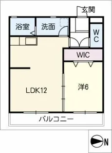 ラティエラ常滑 B棟【1階】の間取り