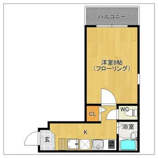 サフィール高宮【101号室】の間取り