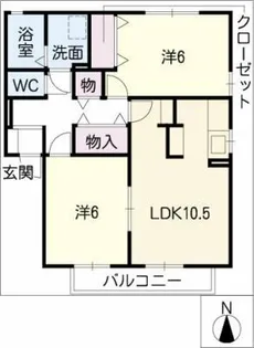 シェーンベール【1階】の間取り