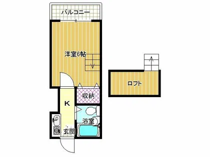 ハイツ藤井寺【1階】の間取り